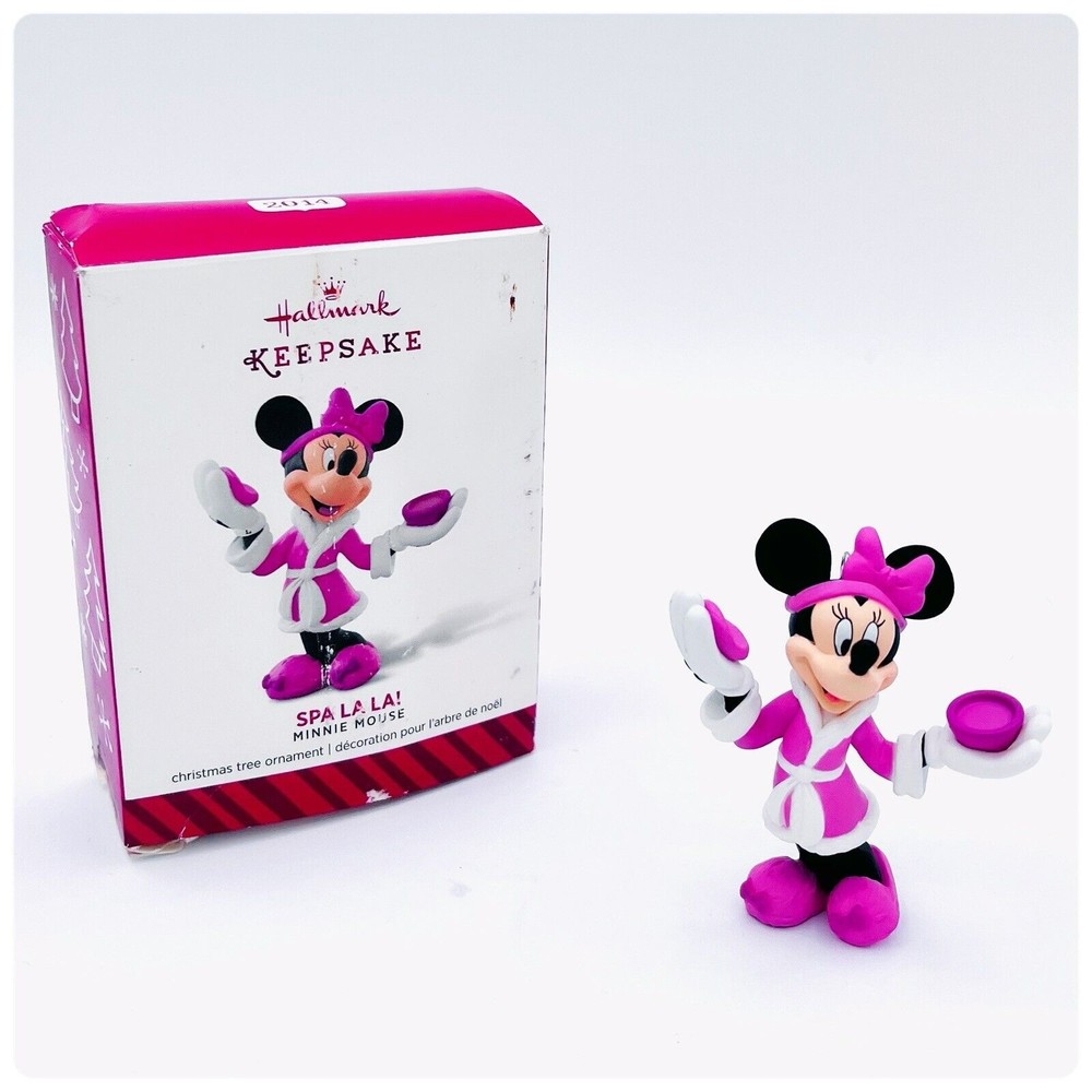 Hallmark Keepsake Ornaments Spa LA LA! Minnie Mouse. 2014 Disney Ornament. Nice